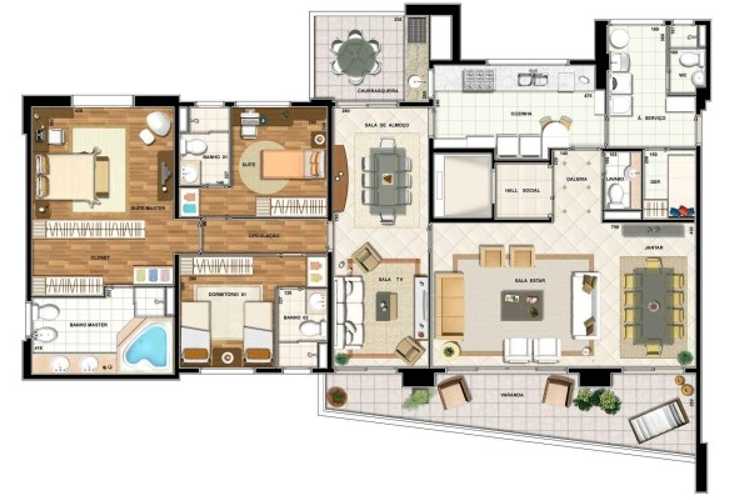 Apartamento à venda com 4 quartos, 396m² - Foto 2