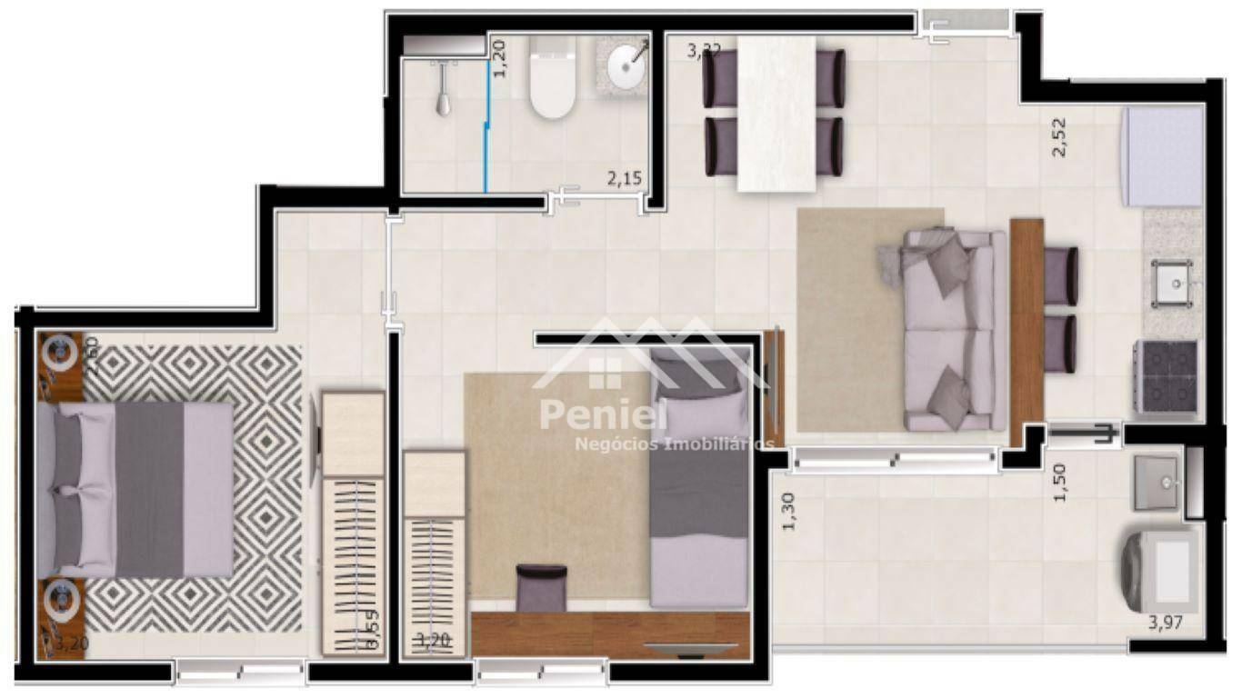 Apartamento à venda com 1 quarto, 49m² - Foto 16