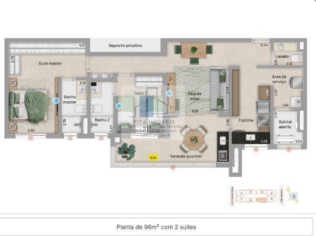 Apartamento à venda com 2 quartos, 92m² - Foto 20