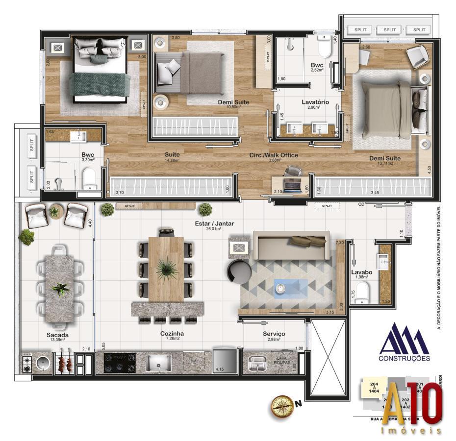 Apartamento à venda com 3 quartos, 111m² - Foto 16