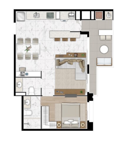 Apartamento à venda com 2 quartos, 61m² - Foto 36