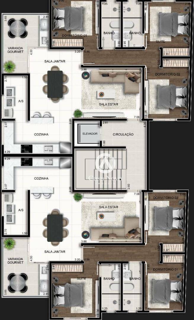 Apartamento à venda com 3 quartos, 1m² - Foto 6