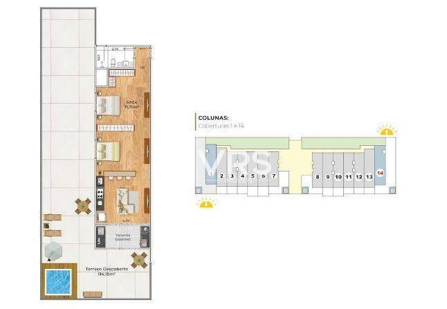 Apartamento à venda com 1 quarto, 46m² - Foto 14