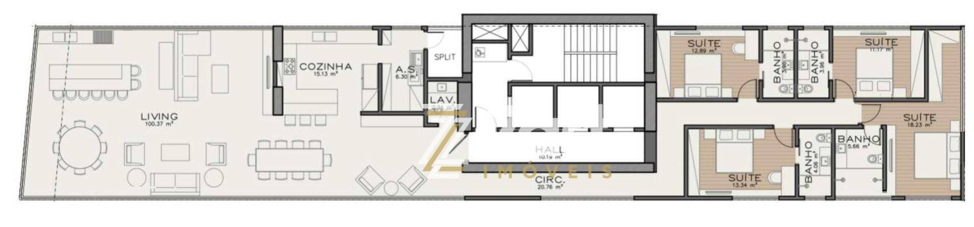 Apartamento à venda com 4 quartos, 240m² - Foto 11