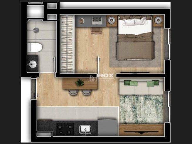 Apartamento à venda com 1 quarto, 30m² - Foto 2