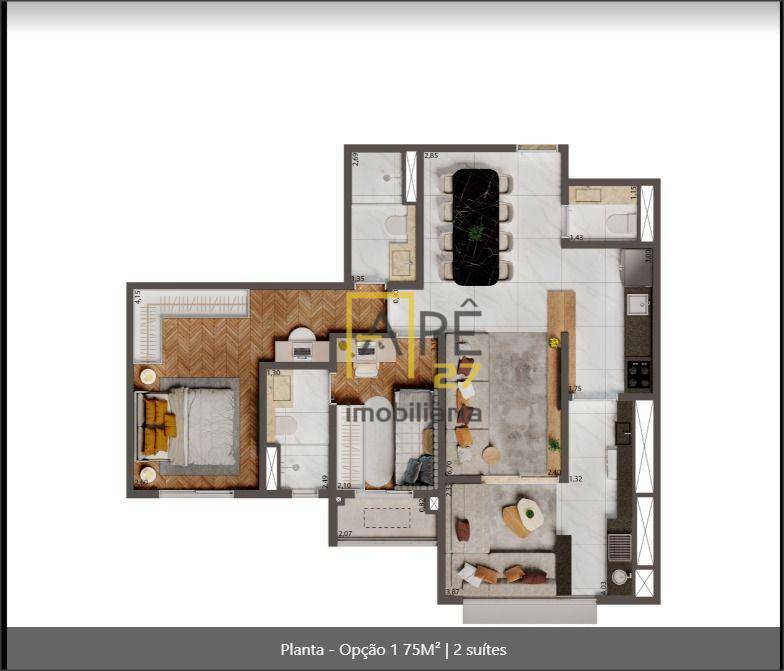 Apartamento à venda com 2 quartos, 75m² - Foto 17