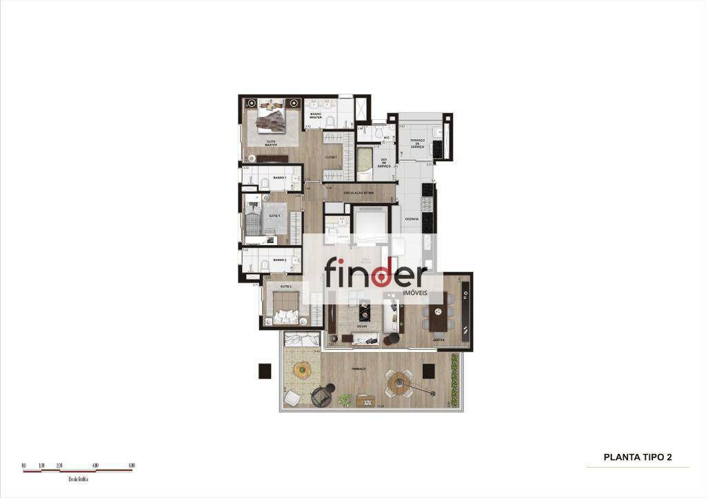 Apartamento à venda com 3 quartos, 181m² - Foto 26