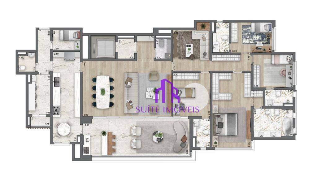 Apartamento à venda com 4 quartos, 213m² - Foto 24