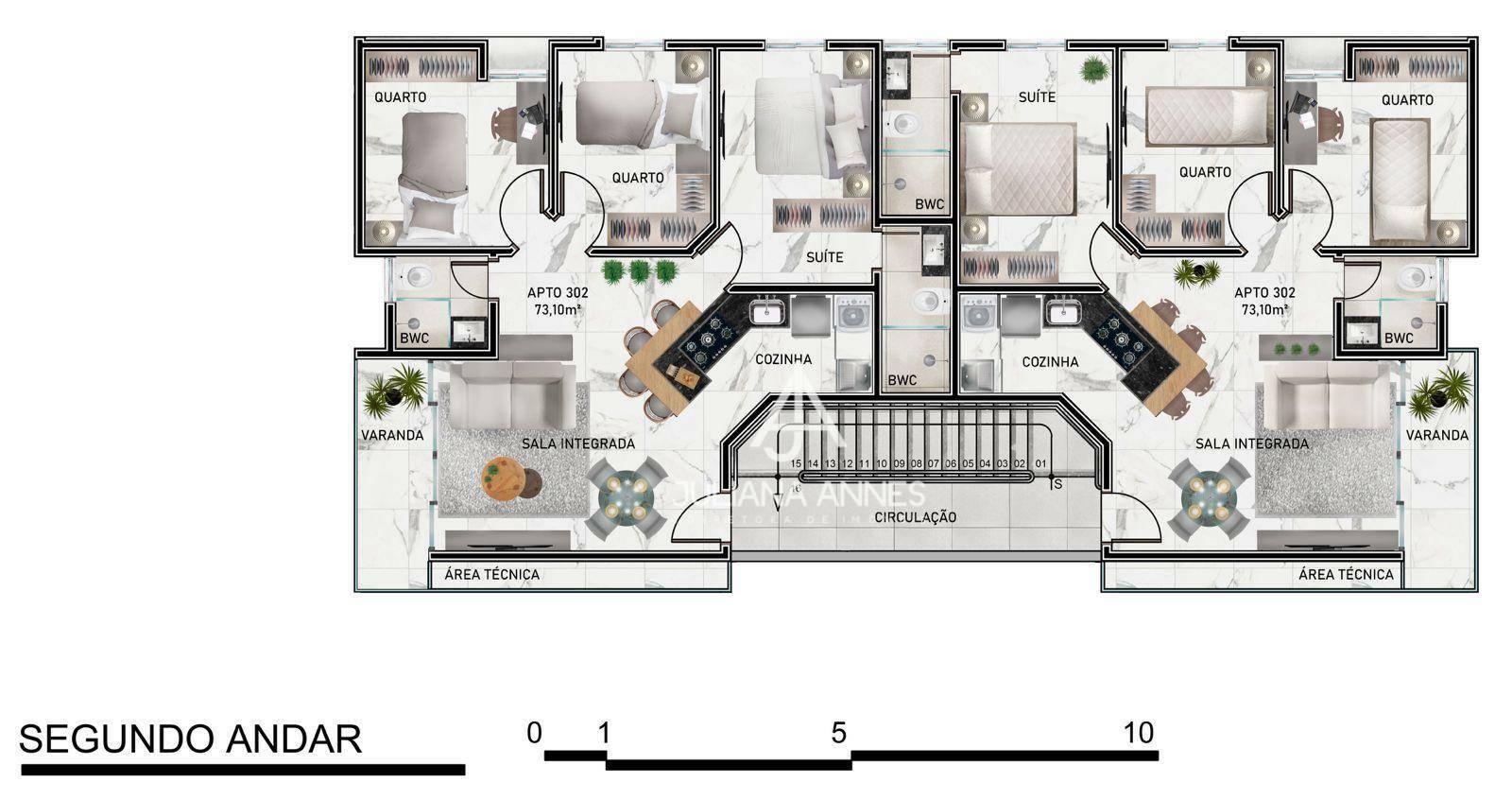 Apartamento à venda com 3 quartos, 60m² - Foto 7