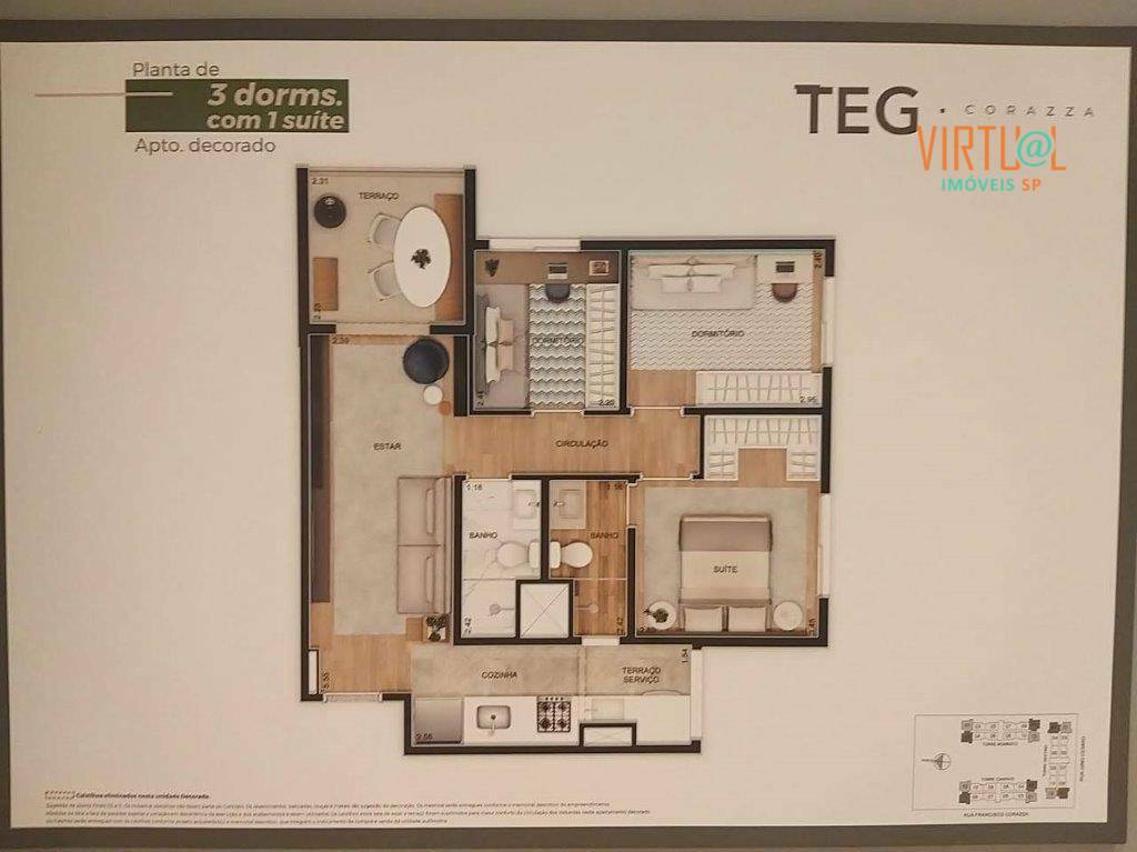 Apartamento à venda com 3 quartos, 62m² - Foto 22