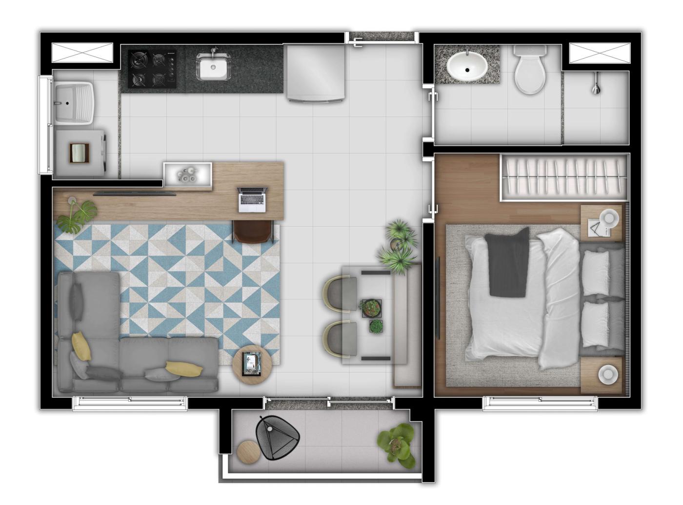 Apartamento à venda com 2 quartos, 2636m² - Foto 29