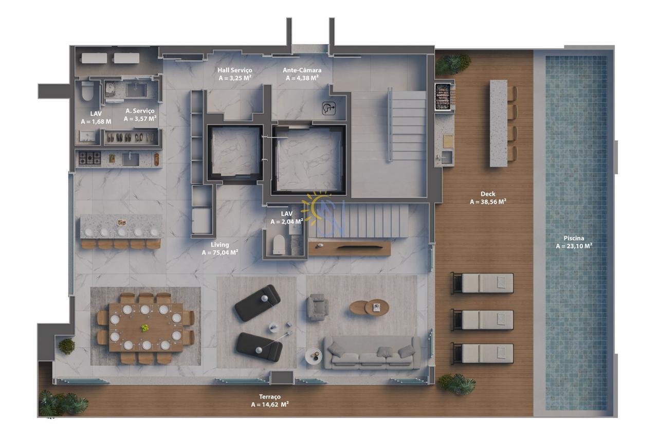 Apartamento à venda com 4 quartos, 190m² - Foto 35