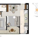 Apartamento à venda com 1 quarto, 42m² - Foto 2