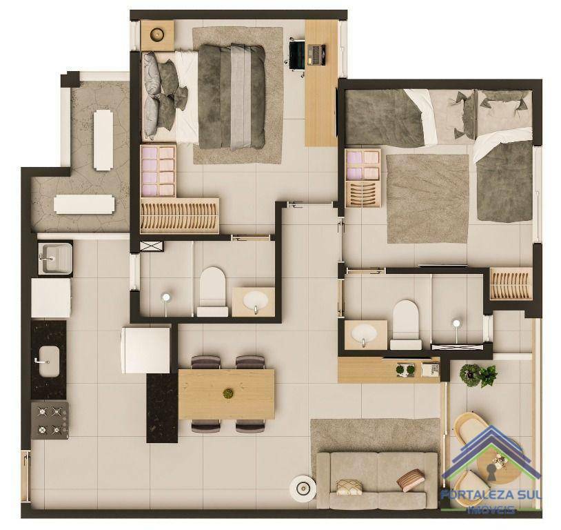 Apartamento à venda com 3 quartos, 54m² - Foto 15