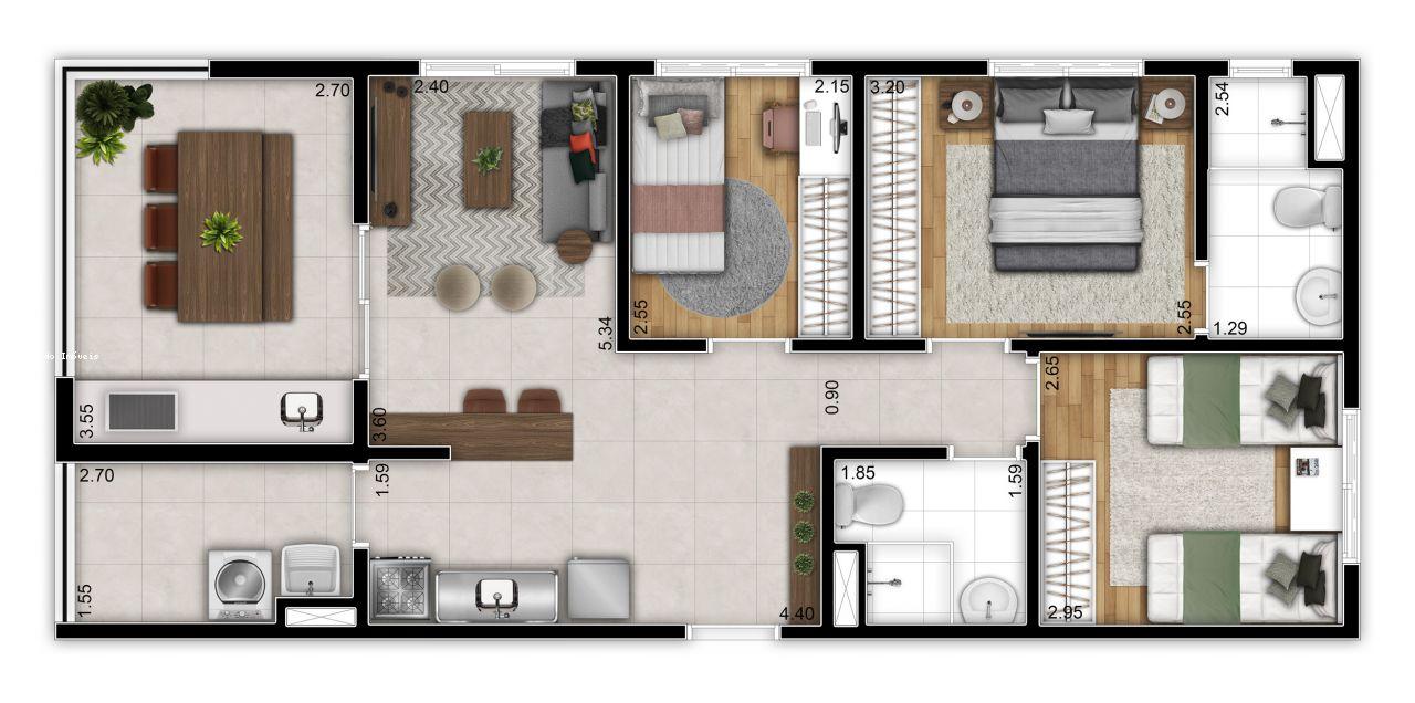 Apartamento à venda com 3 quartos, 71m² - Foto 24