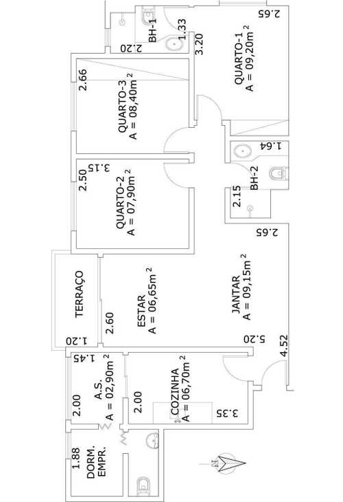 Apartamento à venda com 3 quartos, 74m² - Foto 7