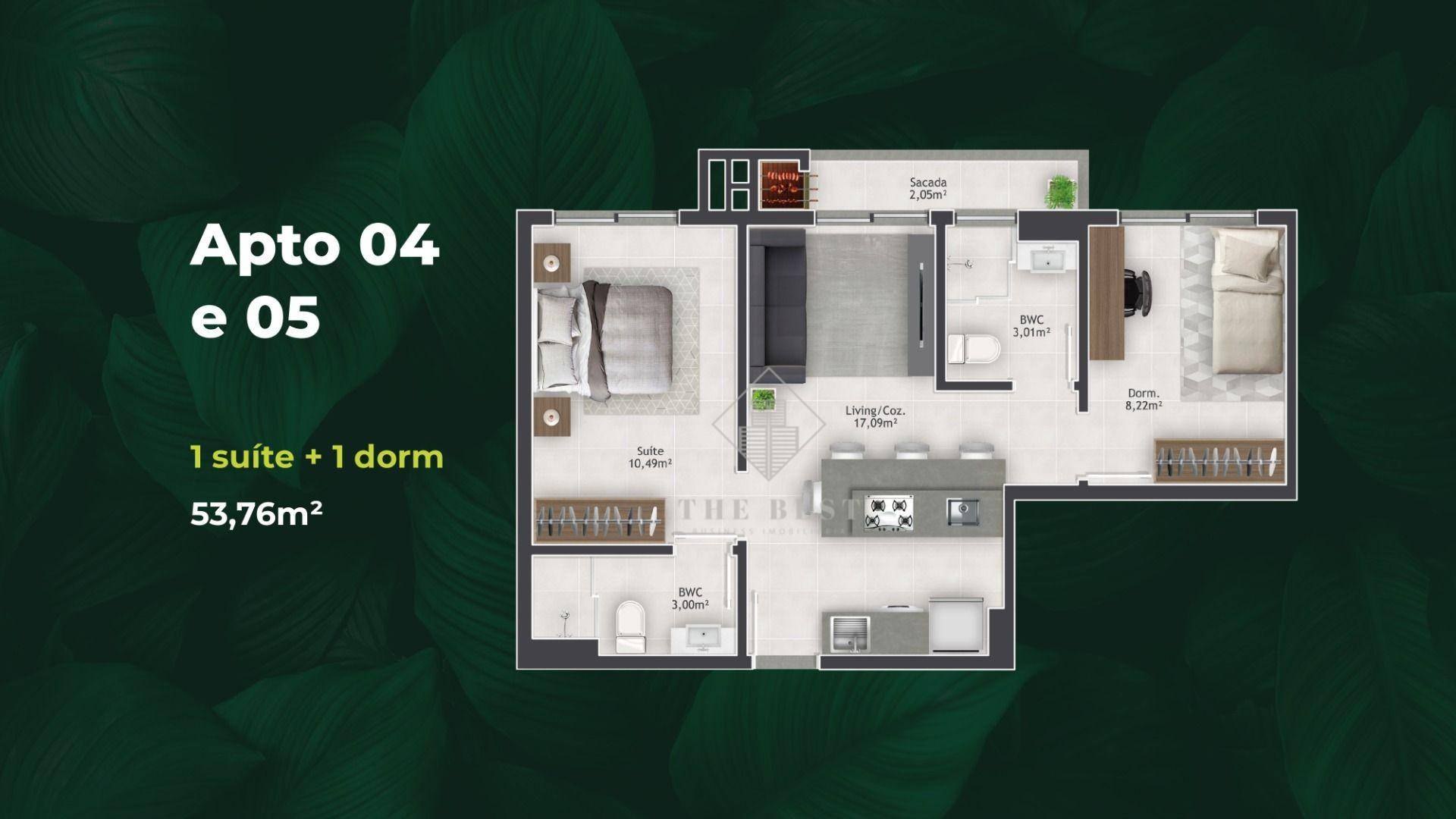 Apartamento à venda com 2 quartos, 47m² - Foto 7