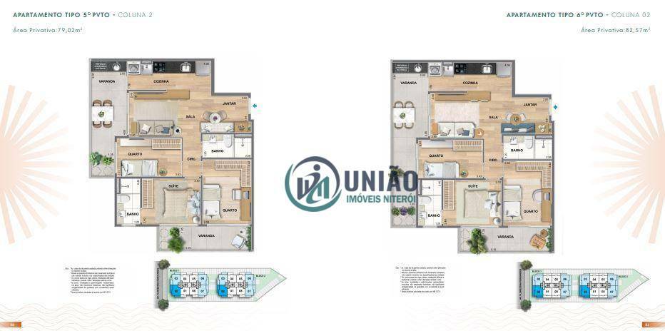 Apartamento à venda com 3 quartos, 79m² - Foto 14