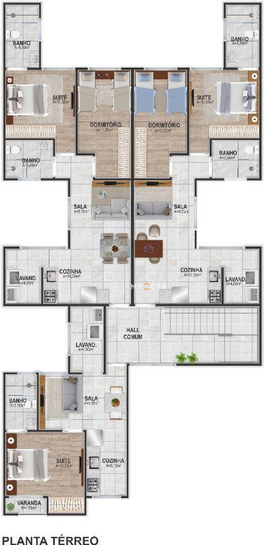 Apartamento à venda com 2 quartos, 63m² - Foto 5