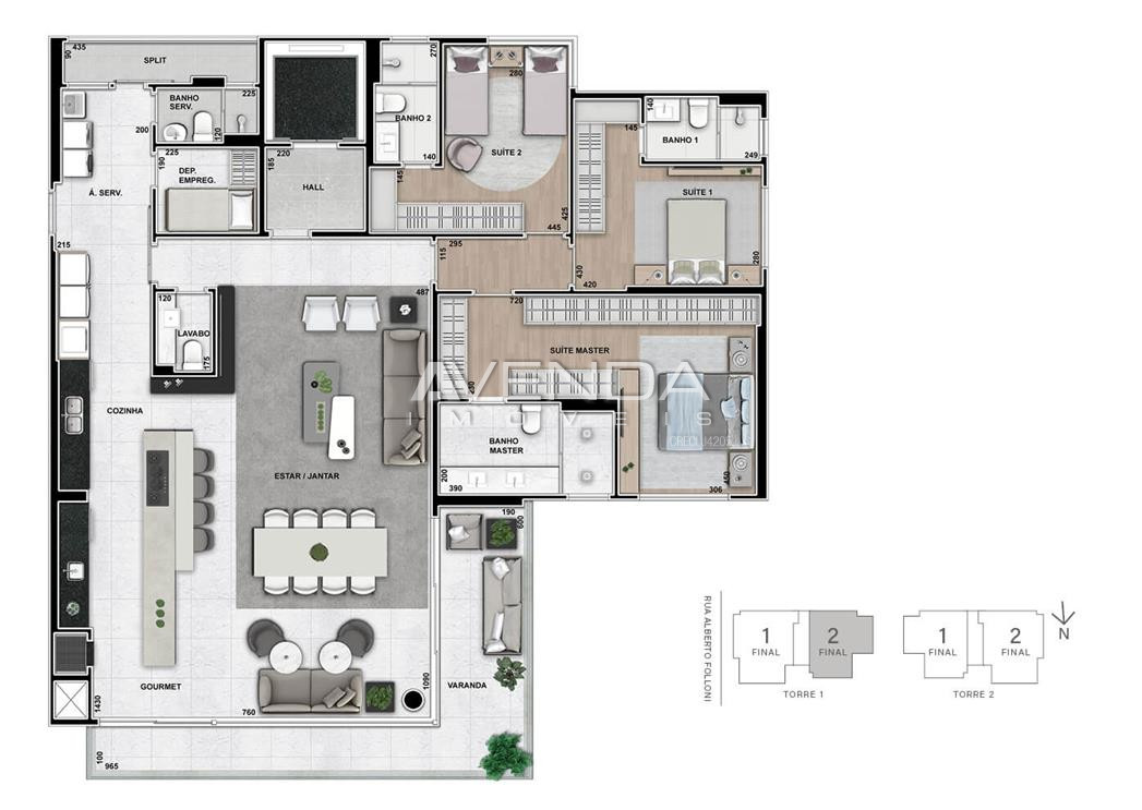 Apartamento à venda com 3 quartos, 228m² - Foto 10