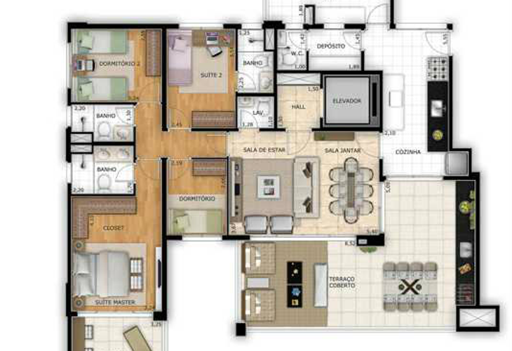 Apartamento à venda com 4 quartos, 163m² - Foto 9