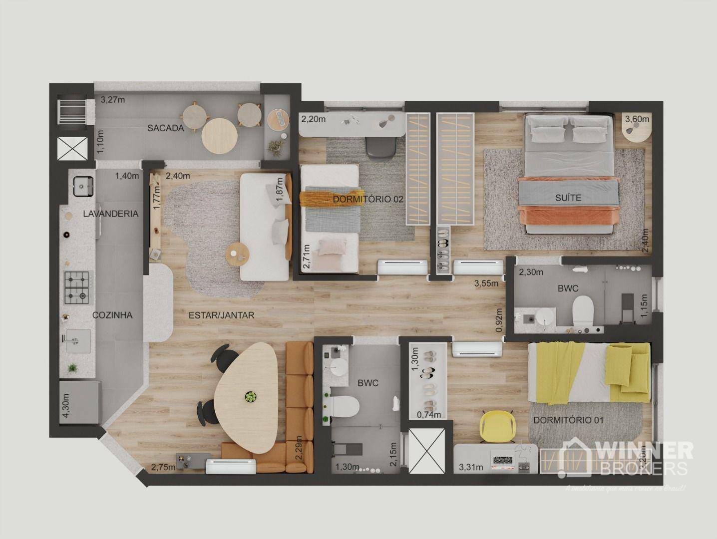 Apartamento à venda com 2 quartos, 52m² - Foto 18