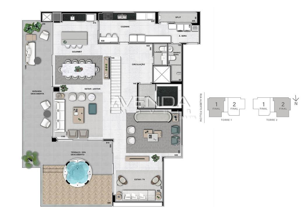 Apartamento à venda com 3 quartos, 228m² - Foto 9