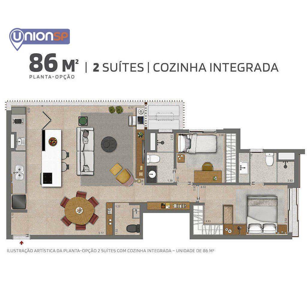 Apartamento à venda com 2 quartos, 68m² - Foto 18