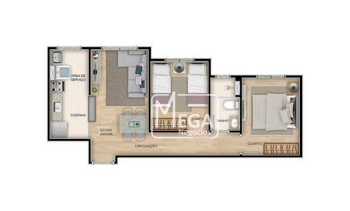 Apartamento à venda com 2 quartos, 44m² - Foto 20