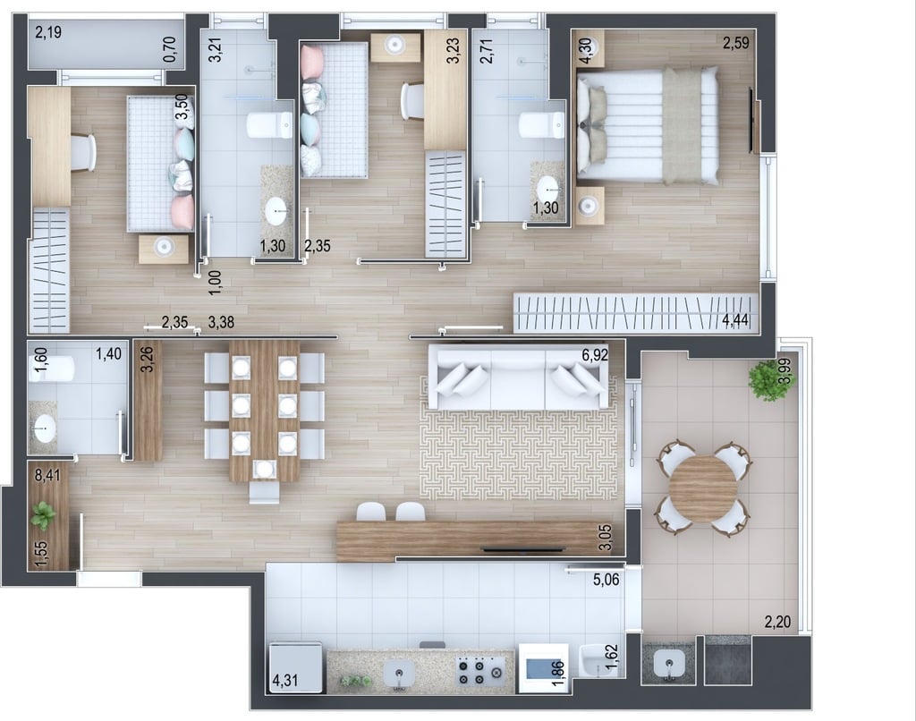 Apartamento à venda com 3 quartos, 10058m² - Foto 32