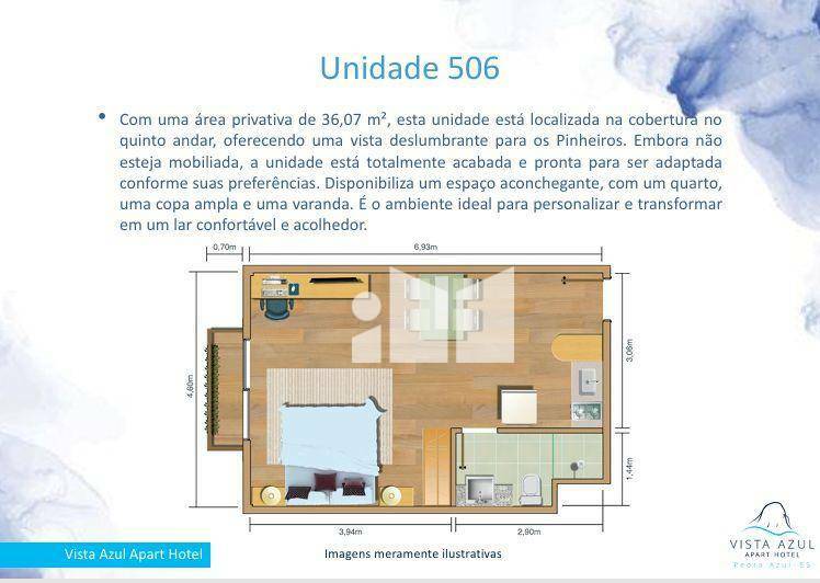 Flat/Apart Hotel à venda com 1 quarto, 55m² - Foto 23