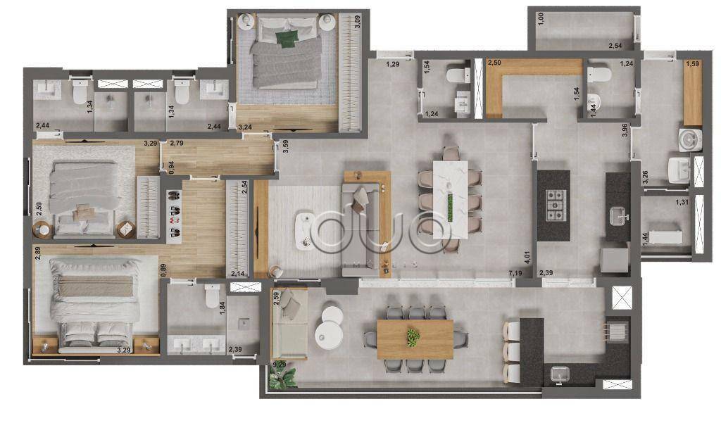 Apartamento à venda com 3 quartos, 147m² - Foto 20