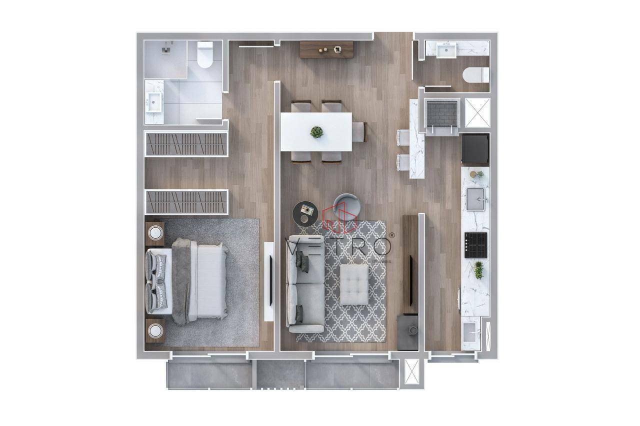 Apartamento à venda com 1 quarto, 65m² - Foto 4