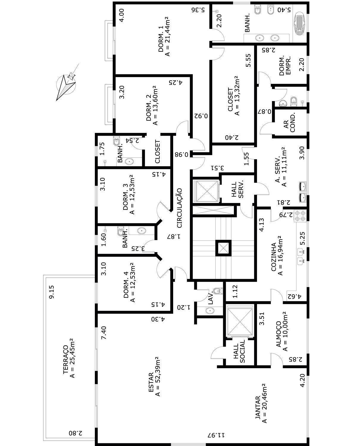 Apartamento à venda com 4 quartos, 320m² - Foto 4