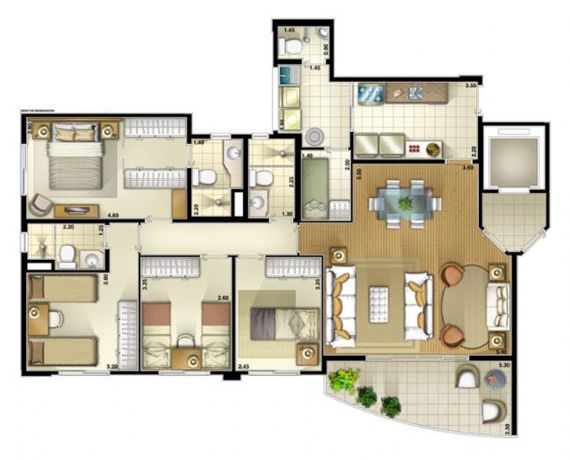 Apartamento à venda com 4 quartos, 121m² - Foto 5