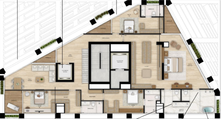 Apartamento à venda com 4 quartos, 393m² - Foto 46