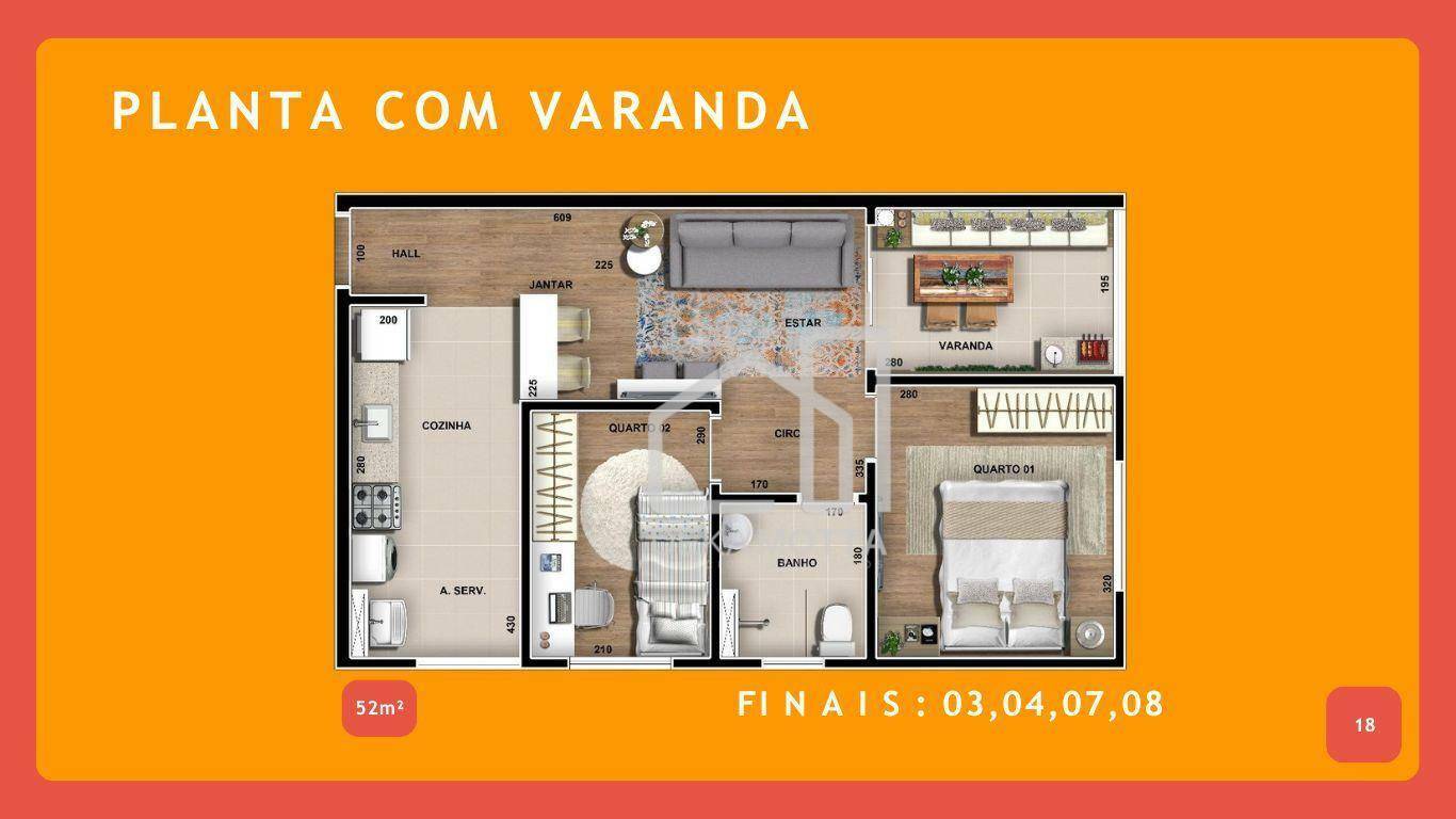 Apartamento à venda com 2 quartos, 46m² - Foto 15