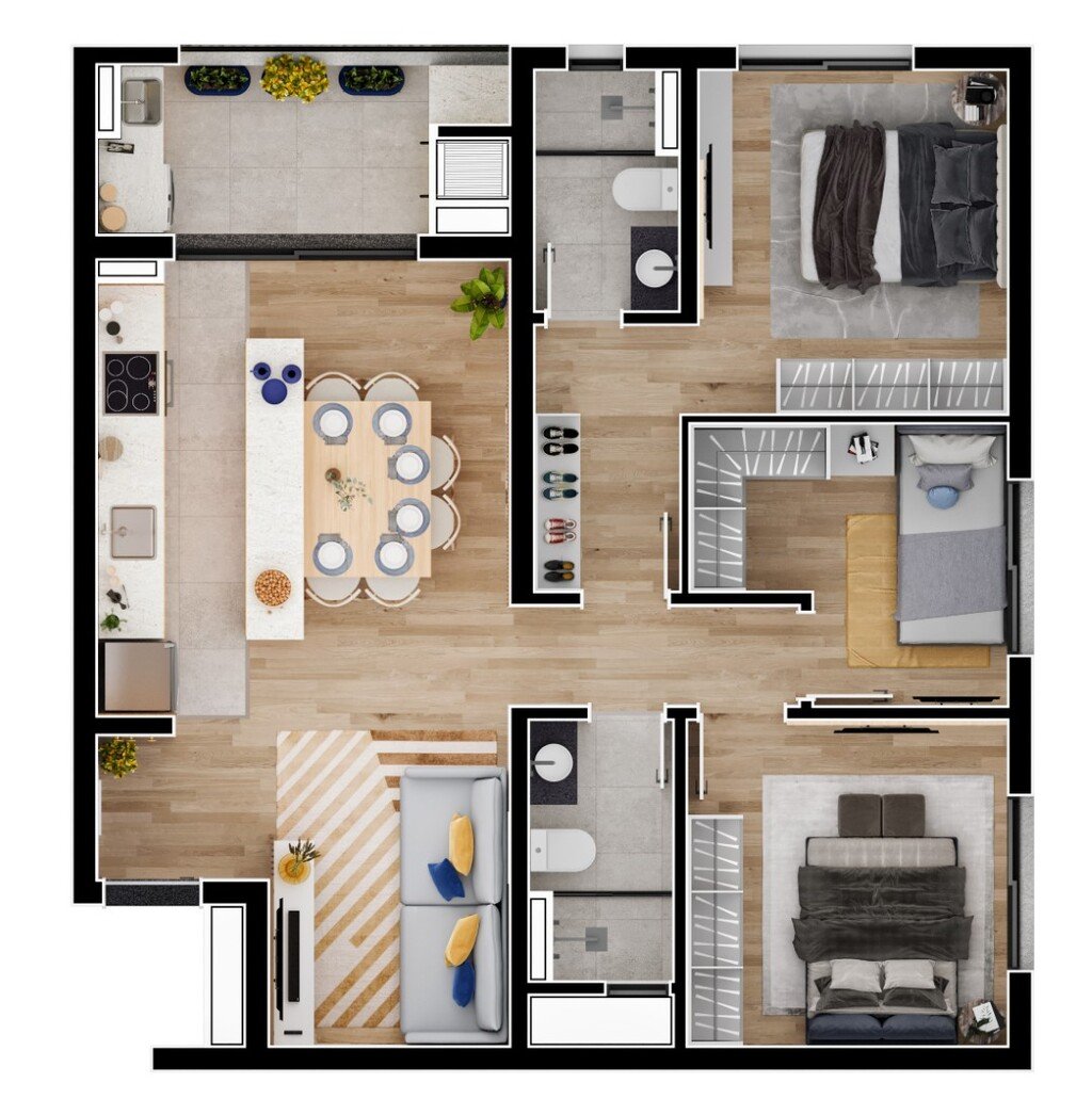 Apartamento à venda com 3 quartos, 6532m² - Foto 26