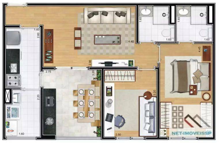 Apartamento à venda com 2 quartos, 65m² - Foto 14