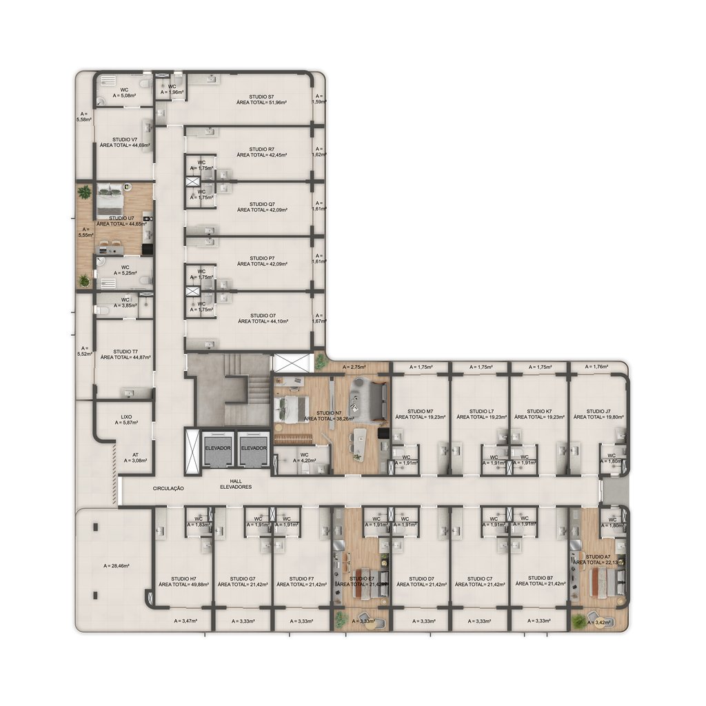 Apartamento à venda com 1 quarto, 3312m² - Foto 33