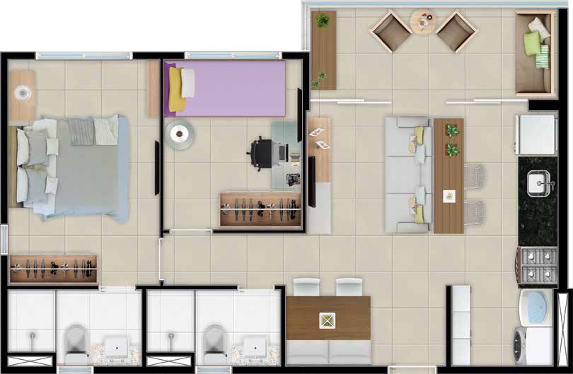 Apartamento à venda com 2 quartos, 54m² - Foto 27