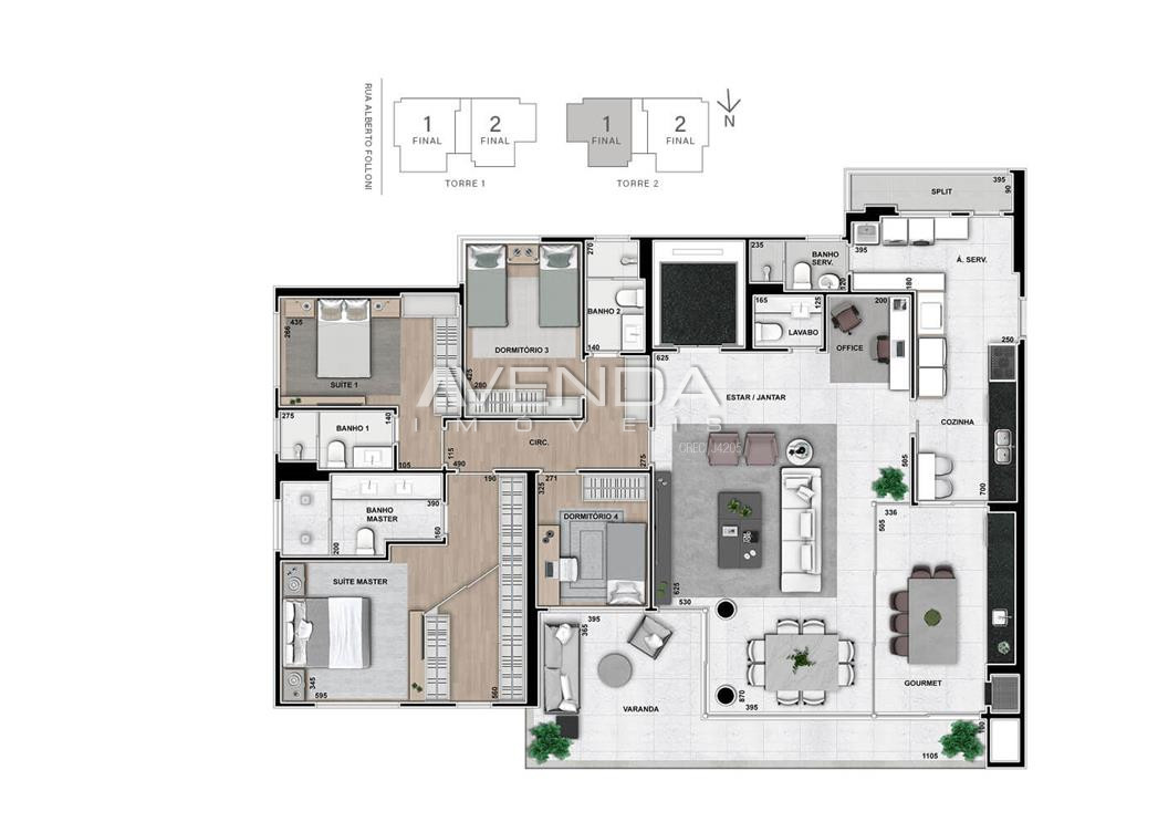 Apartamento à venda com 3 quartos, 228m² - Foto 6