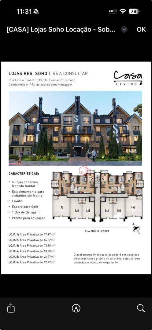 Loja-Salão, 46 m² - Foto 4