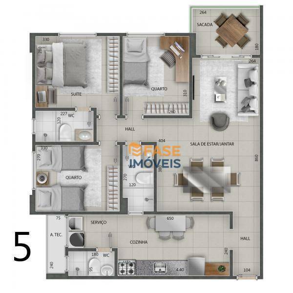 Apartamento à venda com 3 quartos, 90m² - Foto 11