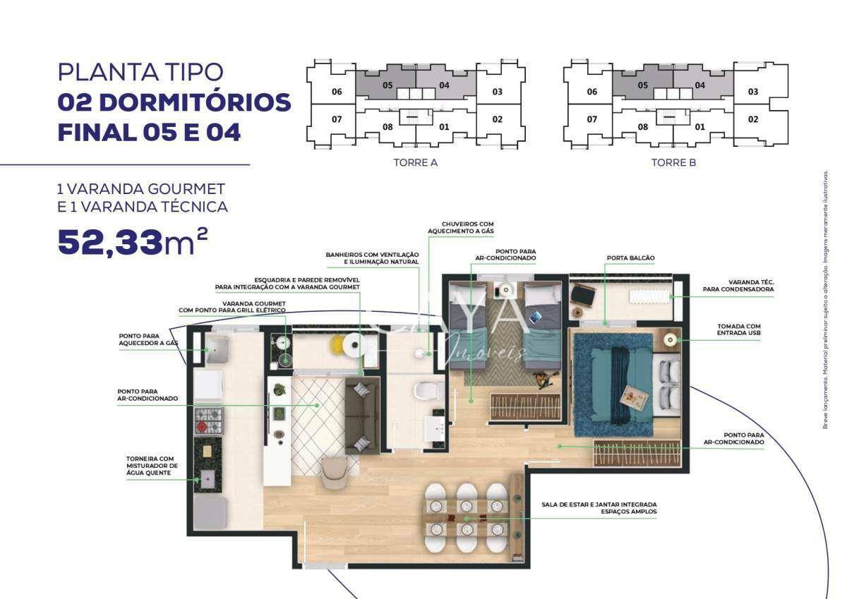 Apartamento à venda com 2 quartos, 60m² - Foto 22