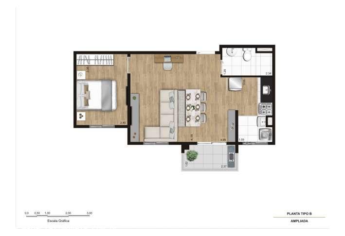 Apartamento à venda com 2 quartos, 43m² - Foto 17