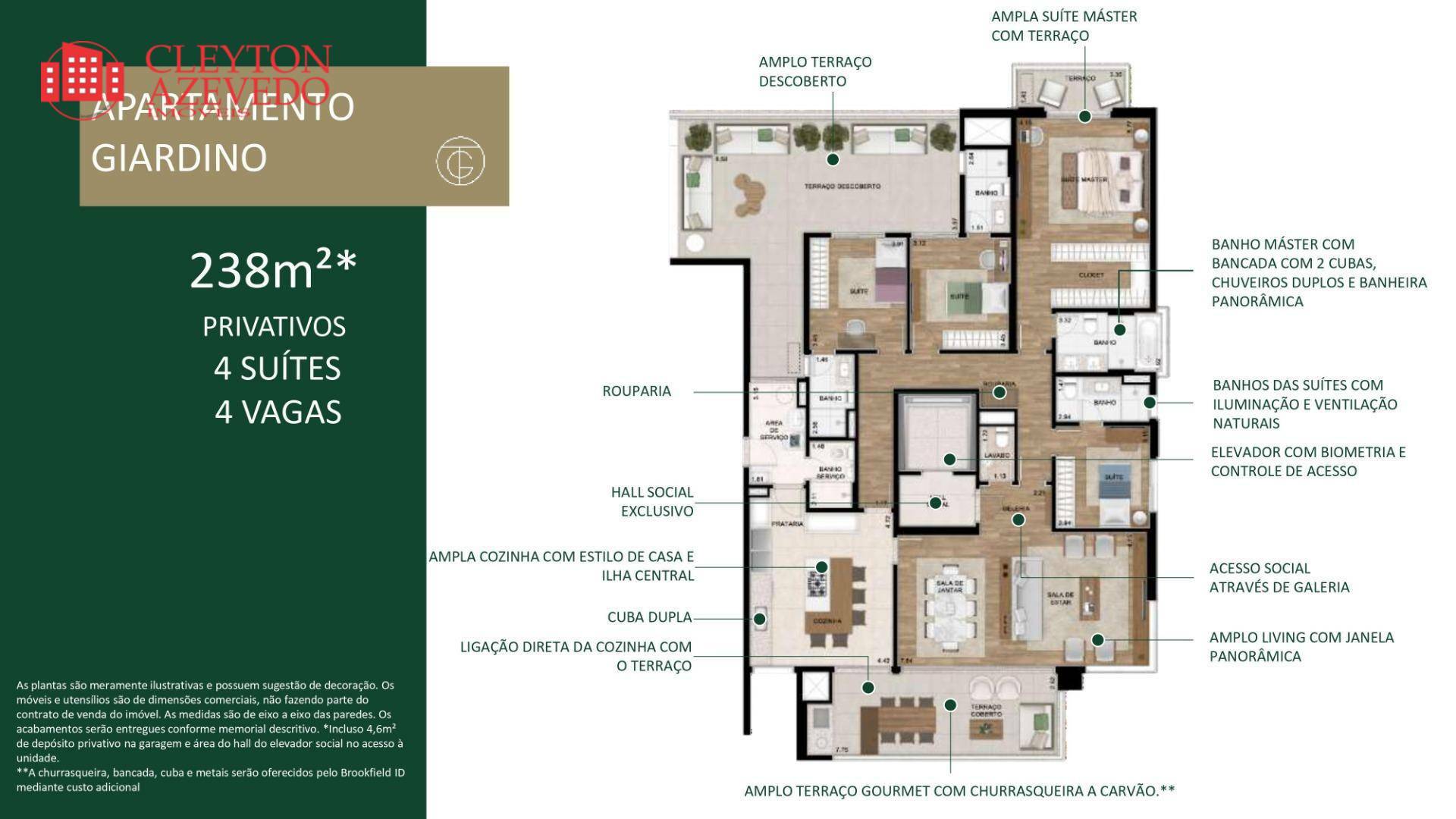 Apartamento à venda com 4 quartos, 200m² - Foto 56