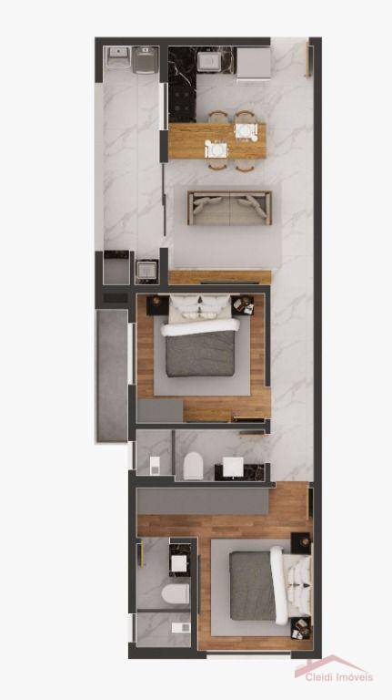 Apartamento, 2 quartos, 58 m² - Foto 4