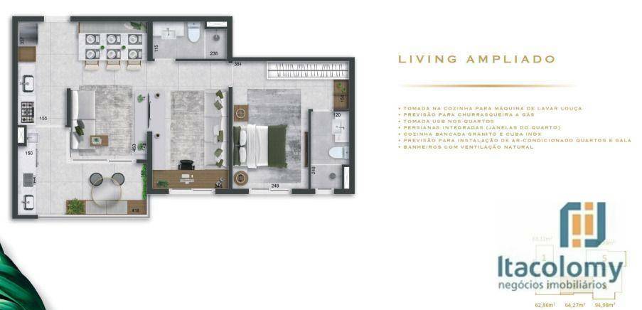 Apartamento à venda com 2 quartos, 98m² - Foto 15