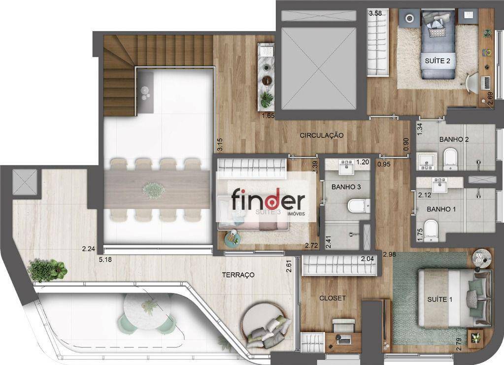 Cobertura à venda com 3 quartos, 213m² - Foto 34